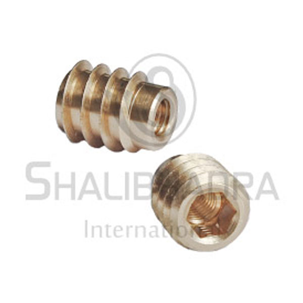 Brass Unheaded Hex Drive Insert